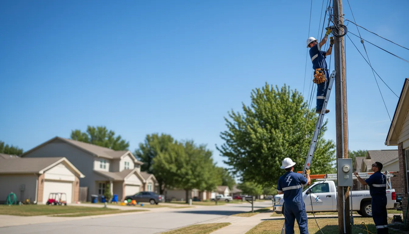 Residential electrician providing installation services in Fairfax, MO